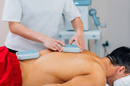 patient receiving pemf treatment in Orange