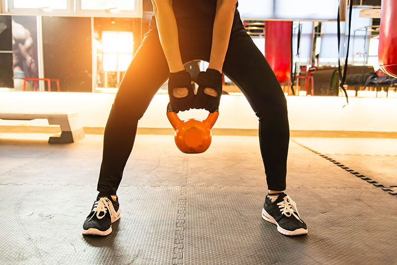 Woman Working Out Glutes